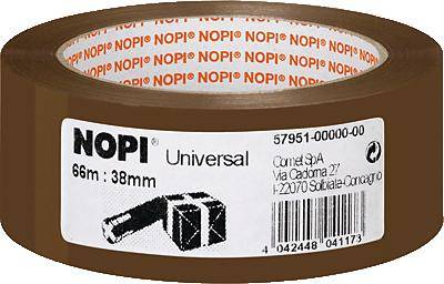 Nopi Universal 57951 baliace lepiaca páska hnedá (d x š) 66 m x 38 mm 1 ks
