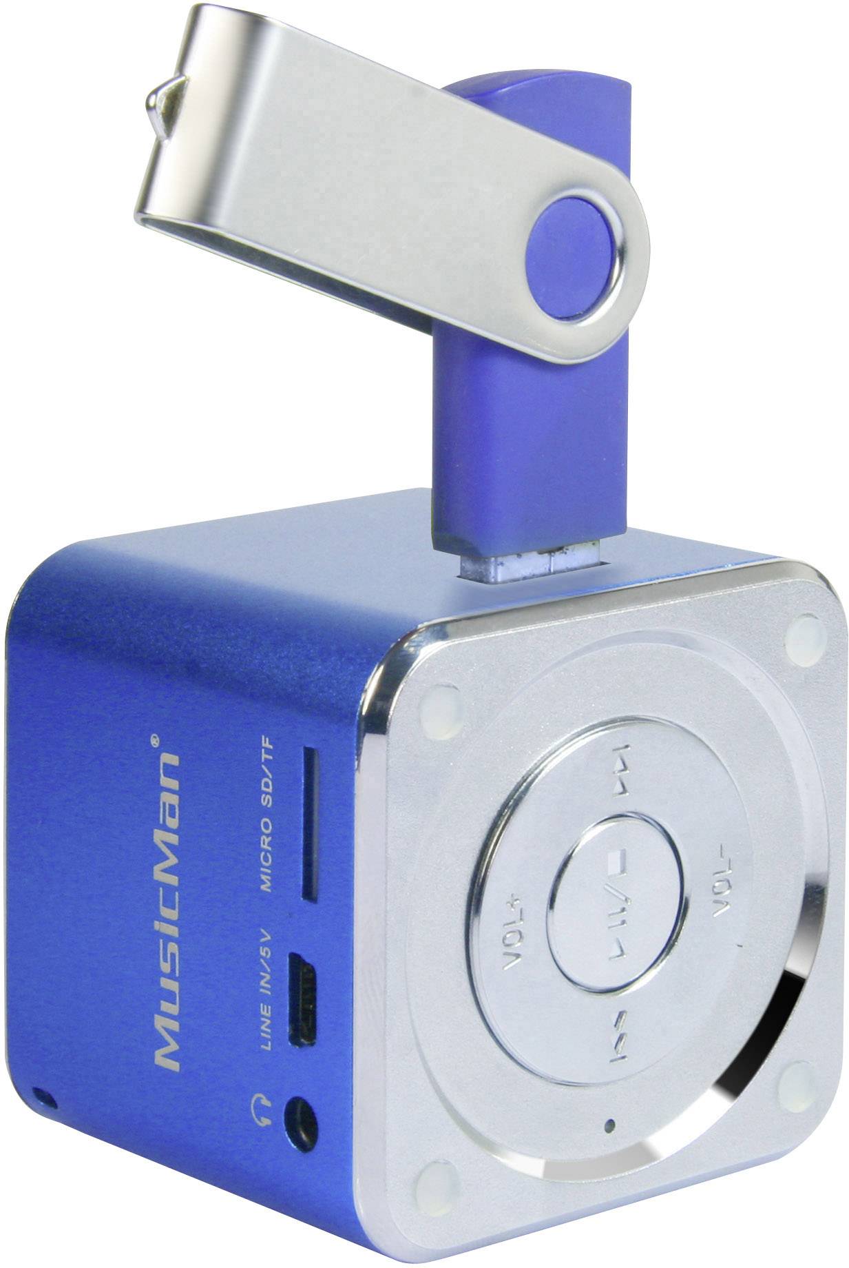 Enceinte portable 3 W Technaxx MusicMan Mini bleu 3 W Technaxx MusicMan Mini bleu 3 W Technaxx MusicMan Mini bleu
