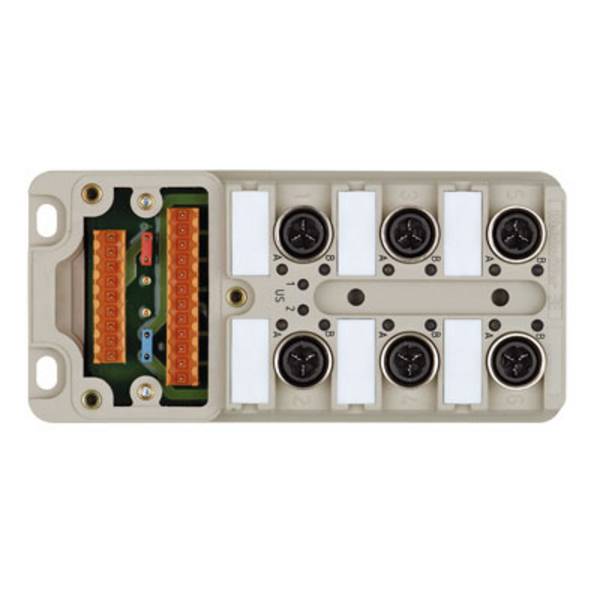 Weidmüller SAI-6-M 4P IDC UT 1766791000 pasívny box senzor/ aktor rozdeľovač M12 s kovovým závitom 2 ks Piece