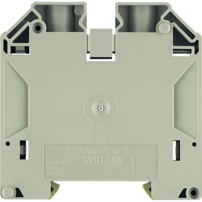 Sivá radom svorka Weidmüller WDU 50N, vhodná pre IEC 60947-7-1, 1000V, 50mm².