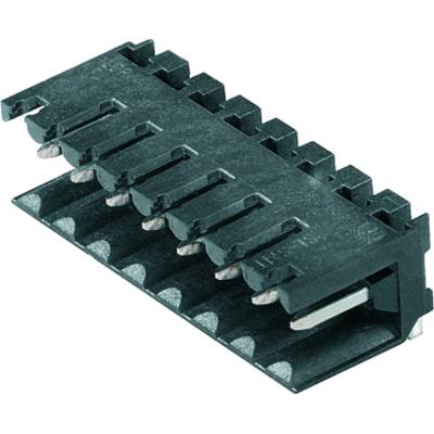 Čierny konektor s viacerými pinmi používaný pre elektronické pripojenia.