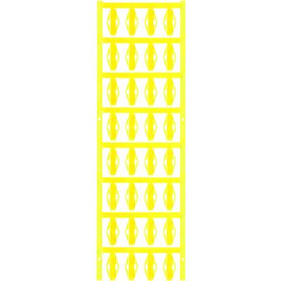 Žlté geometrické vzory usporiadané v radoch a stĺpcoch na bielom pozadí.