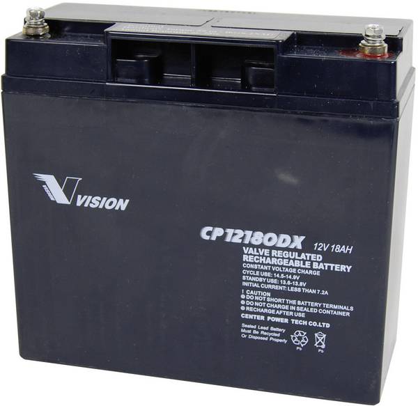 Vision Akkus CP12180DX CP12180DX olovený akumulátor 12 V 18 Ah olovený so skleneným rúnom (š x v x h) 181 x 167 x 77 mm skrutkované M5  bezúdržbová, odolné proti viacerým cyklom