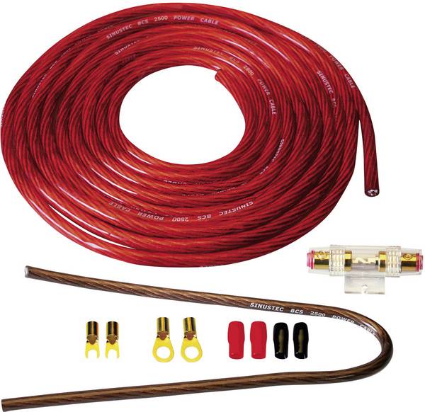 Sinustec BCS-2500 sada na pripojenie Hi-Fi zosilňovača do auta 25 mm²