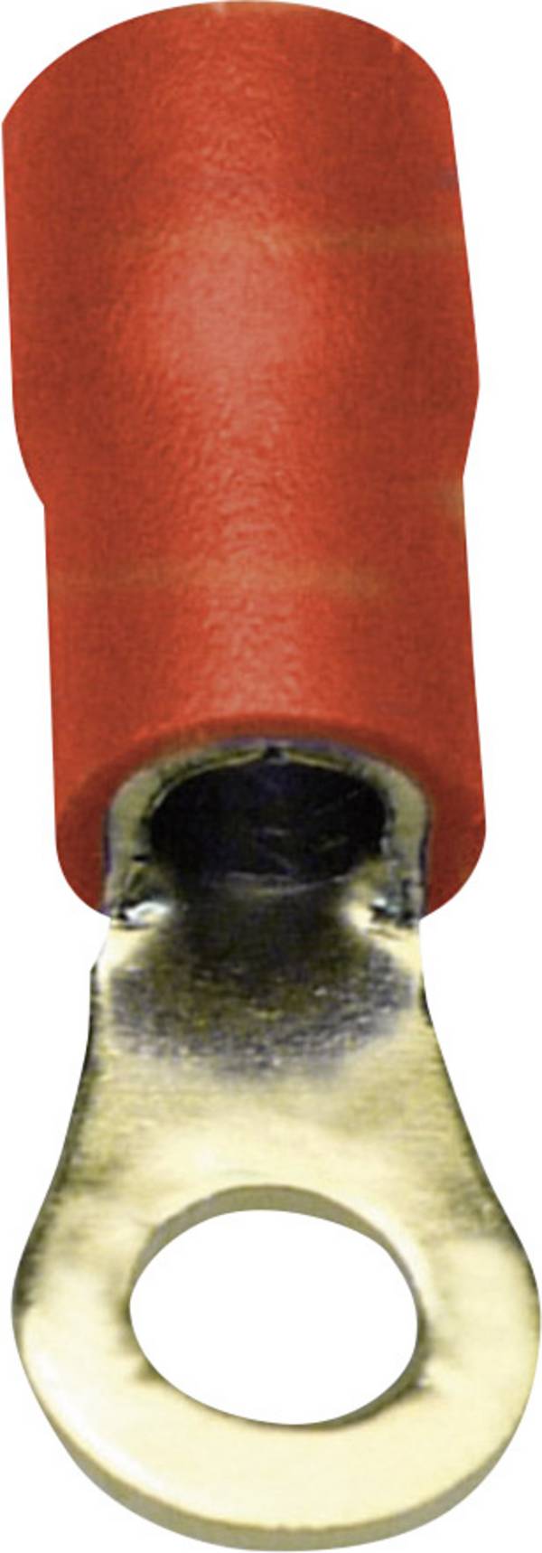 Sinuslive RKS-1,5 P guľaté káblové oko  Prierez=1.50 mm² Ø otvoru=4 mm čiastočne izolované červená 10 ks