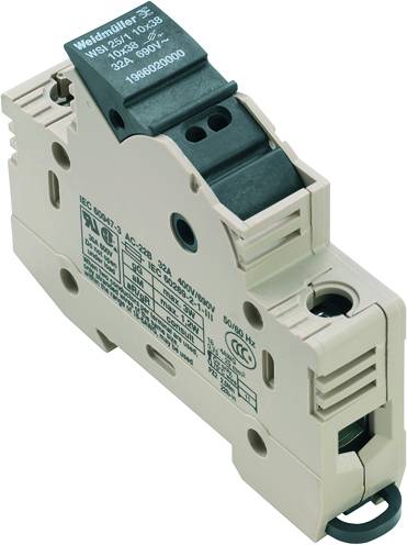 Weidmüller 1966020000 Morsetto componibile portafusibili A vite Beige scuro 12 pz.