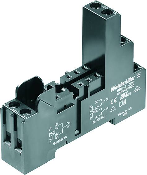 Weidmüller SRC-I 2CO Zoccolo per relè Adatto per serie (Relè): Weidmüller Serie RIDERSERIES (L x L x A) 70 x 15.8 x 77 mm 10 pz.