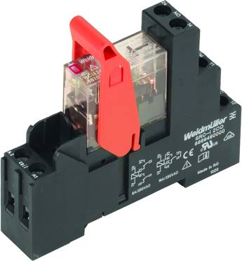 Weidmüller RCIKIT 24VAC 2CO LED reléový modul, 24 V/AC, 8 A, 2 prepínacie, 10 ks