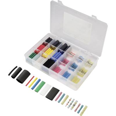 TRU COMPONENTS 1567341 sada zmršťovacých bužírok Pomer zmrštenia:2:1, 3:1 215 dielov