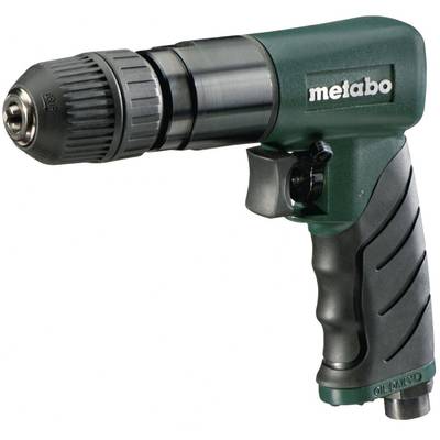 Elektrická vŕtačka značky Metabo v zelenej a čiernej farbe. Má protišmykový úchop a je vhodná pre domáce kutilské práce.