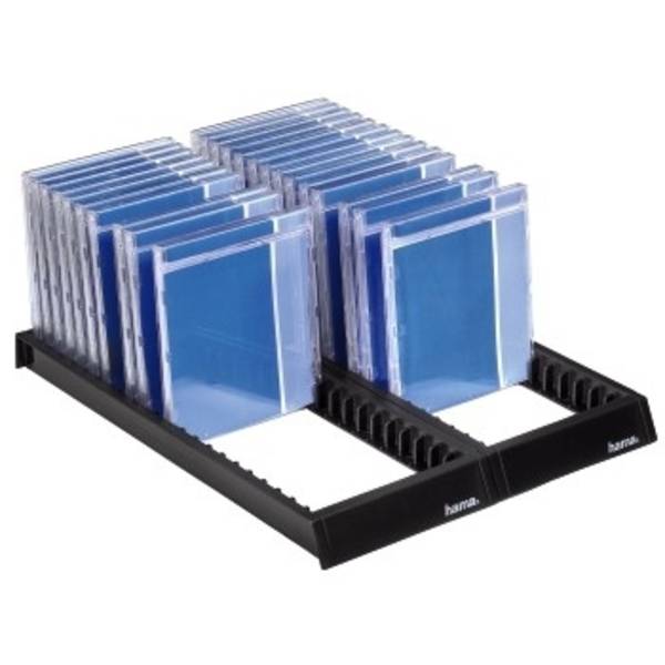 Hama  držiak na CD 44 CD / DVD / Blu-ray plast čierna 1 ks (š x v x h) 28.8 x 34.8 x 2.9 cm 00048000