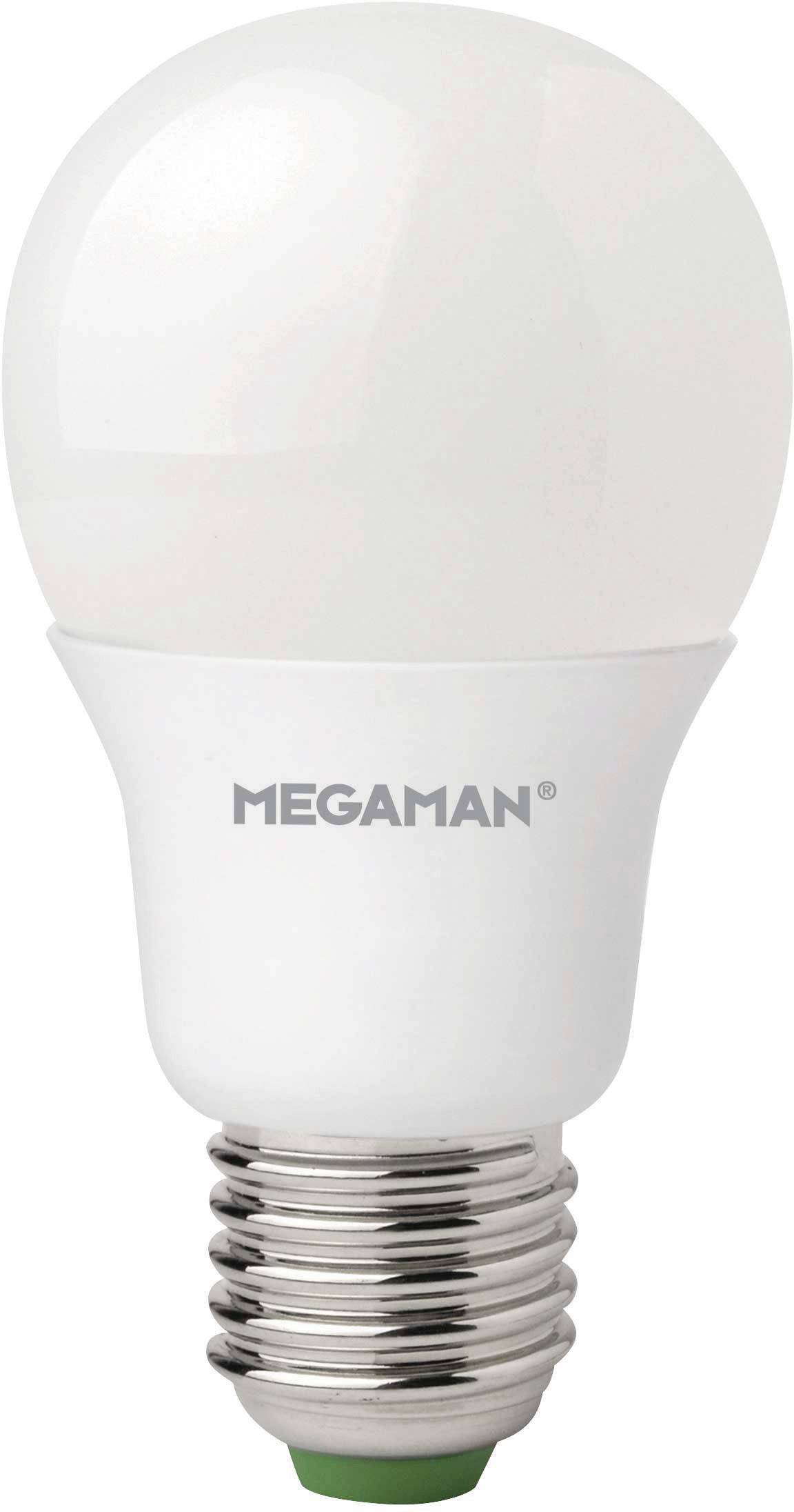 LED žiarovka s päticou E27, úsporná žiarovka od Megamanu.