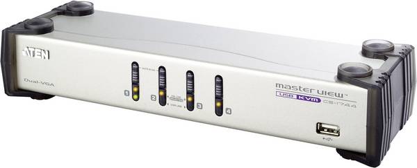 ATEN CS1744C-AT 4 porty prepínač KVM  VGA USB 2048 x 1536 Pixel