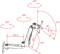 Diagram robotického ramena ukazuje jeho rozsah pohybu v stupňoch. Rameno sa môže pohybovať o 360°, 345°, 105°, 90°, 15°.