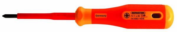 BERNSTEIN Tools for Electronics Bernstein Werkzeugfabrik 14-692 VDE VDE krížový skrutkovač PZ 1 Dĺžka drieku: 80 mm DIN EN 60900