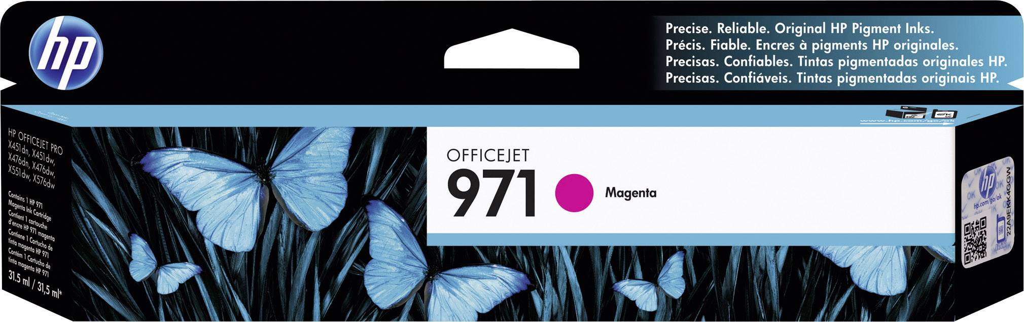 HP Ink 971 originál purpurová CN623AE atramenty