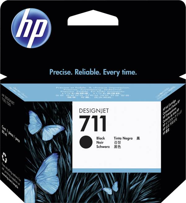 HP 711 atramenty originál  čierna