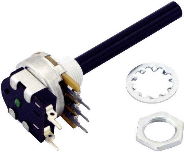 OMEG PC20BU/PC1S 4K7 A F1 CEPS, PC20BU/PC1S 4K7 A F1 CEPS otočný potenciometer, mono, 4.7 kΩ, 1 ks