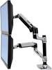Ergotron LX Dual Arm Stacking Desk Mount stolový držiak monitoru 38,1 cm (15") - 61 cm (24") výškovo nastaviteľný, sklápajúci, nakláňací, otočný