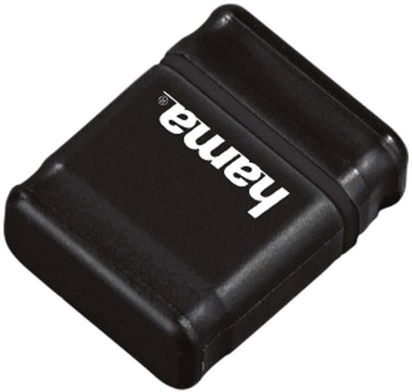 Čierny USB kľúč s nápisom 'Hama'.