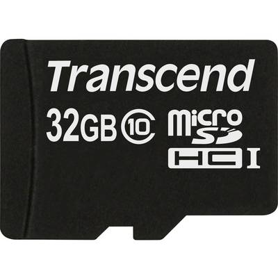 Čierna mikroSD karta od Transcendu s kapacitou 32 GB, triedy 10.