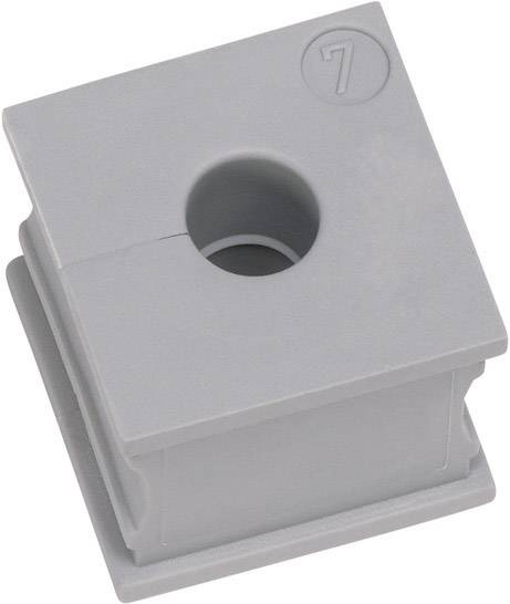 Icotek KTs 17 Passacavo scanalato Ø (max.) 17 mm Gomma Grigio 1 pz.