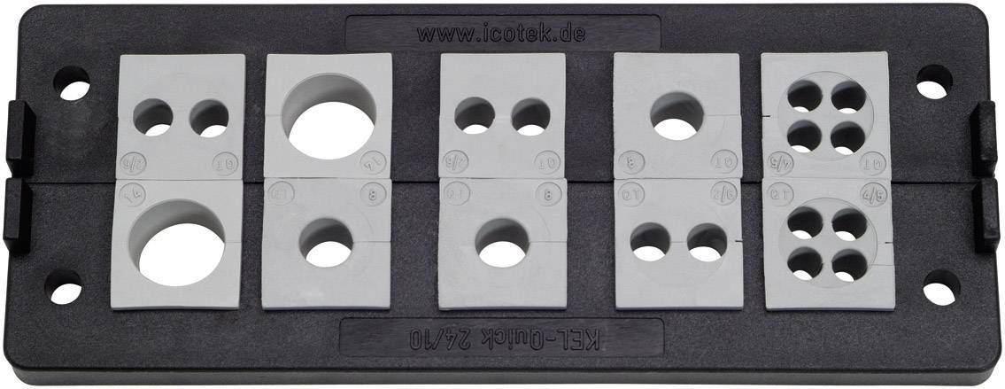 Icotek KEL-Quick 24/10 Profilo per introduzione cavi Poliammide Nero 1 pz.
