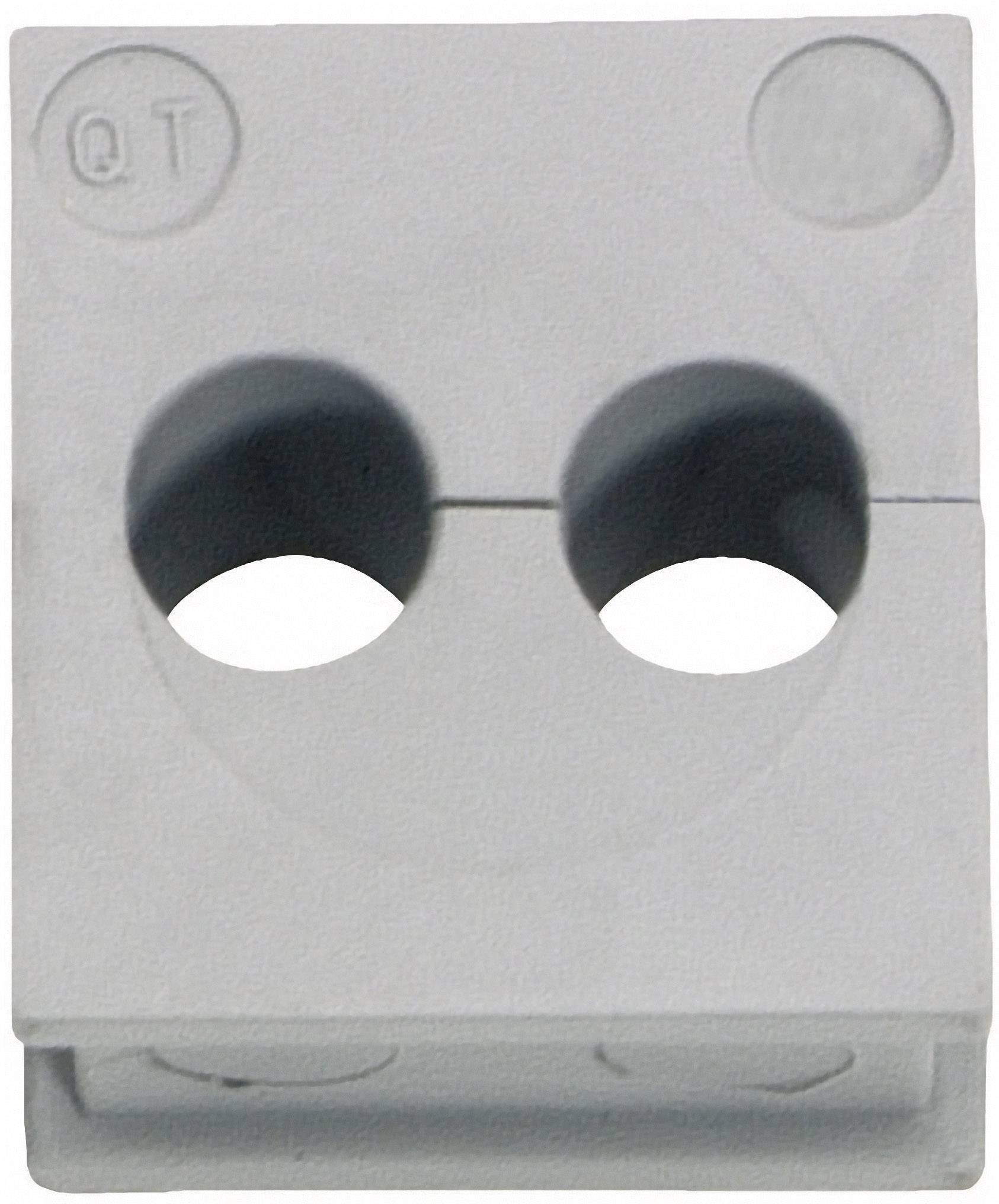 Icotek QT 2/5 Passacavo Ø (max.) 5 mm Gomma Grigio 1 pz.