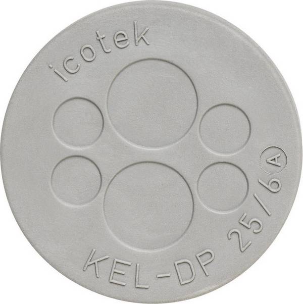 Icotek KEL-DP 25/4 N/A   Priemer svorky (max.) 8 mm  elastomer sivá 1 ks