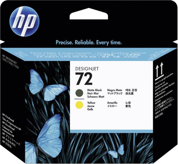 HP Printhead 72 originál  matná čierna, žltá C9384A