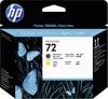 HP Printhead 72 originál matná čierna, žltá C9384A