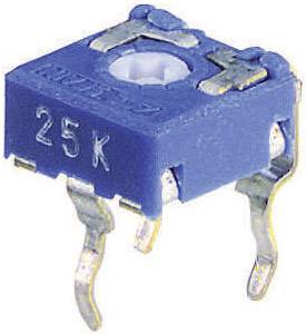 Weltron CA6 V 10K CA6 V Trimmer miniaturizzato lineare 0.1 W 10 kΩ 215 ° 235 ° 1 pz.