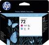HP Printhead 72 originál zelenomodrá, purpurová C9383A