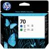 HP 70 atramentová tlačová hlava originál modrá, zelená