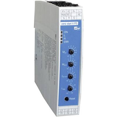 Priemyselná elektronika so spínačmi, ukazovateľmi a označením "versi start II PS" na ovládanie strojov.