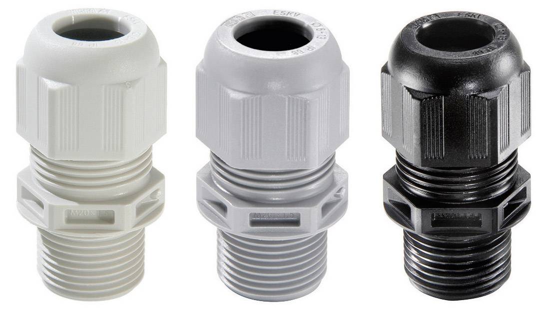 Wiska 10061691 Wartel M16 Polyamide Zilver-grijs (RAL 7001) 50 stuk(s)