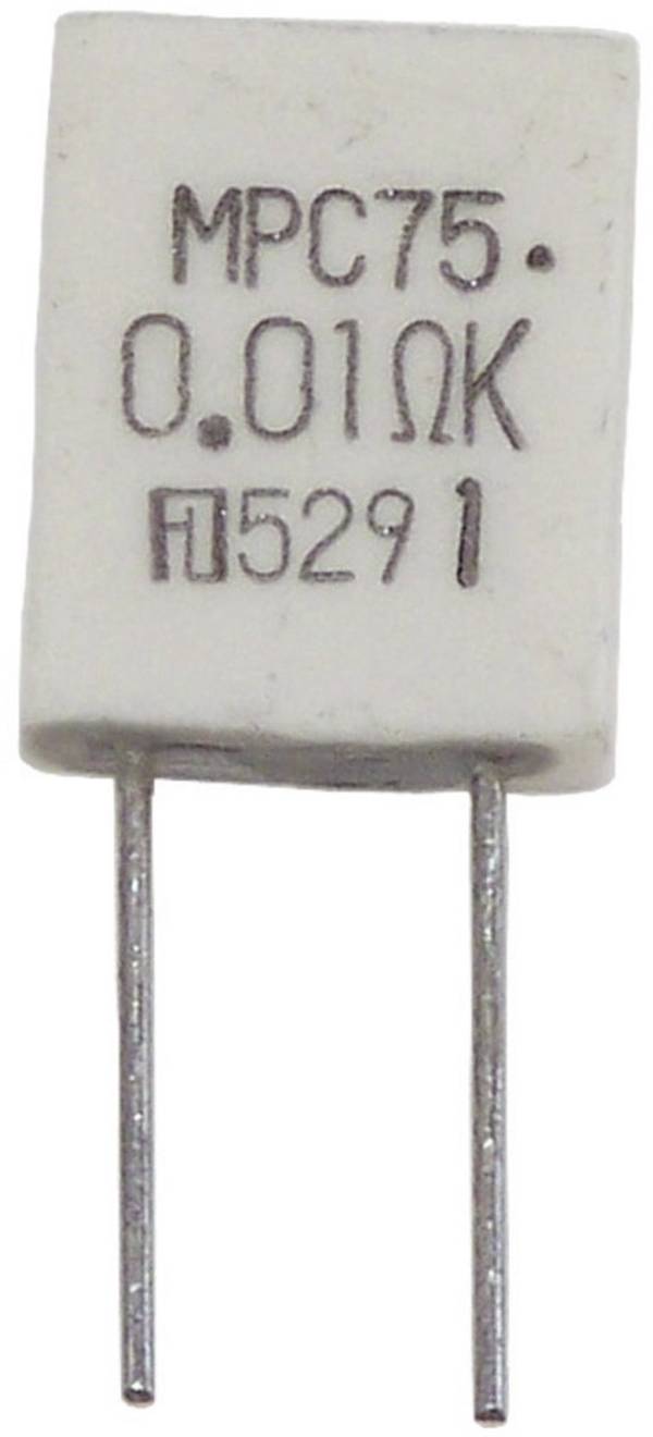 Fukushima Futaba MPC70 2W 0,1 Ohm 10% kovový rezistor 0.1 Ω radiálne vývody MPC70 2 W 10 % 1 ks