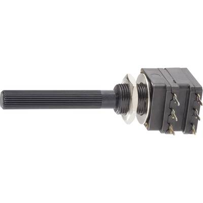 Piher PC16DH-10IP06105B2020MTA, PC16DH-10IP06105B2020MTA otočný potenciometer, stereo, 0.1 W, 1 MΩ, 1 ks