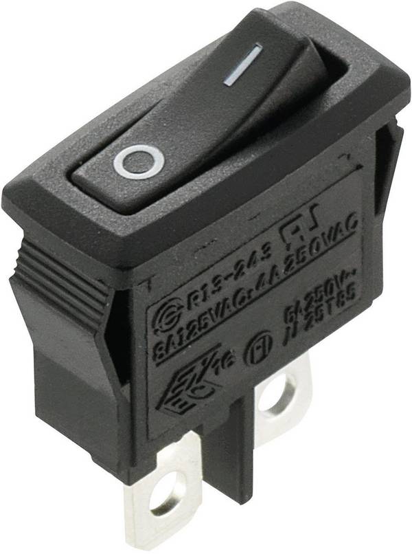 TRU COMPONENTS kolískový spínač TC-R13-243A-02 250 V/AC 4 A 1x vyp/zap s aretáciou 1 ks