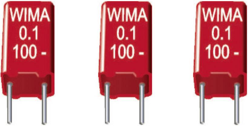 Wima MKS2G021001A00KSSD 1 stk MKS-foliekondensator med radial tråd 0.01 µF 400 V/DC 20 % 5 mm (L x B x H) 7.2 x 2.5 x 6.5 mm
