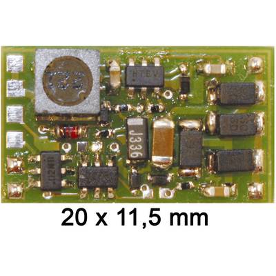 Mikroprocesorová doska s rôznymi elektronickými komponentmi, rozmery 20 x 11,5 mm.