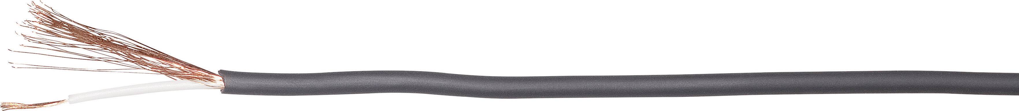 BKL Electronic 1106006 Audiokabel 2 x 0.1 mm² Sort Metervare