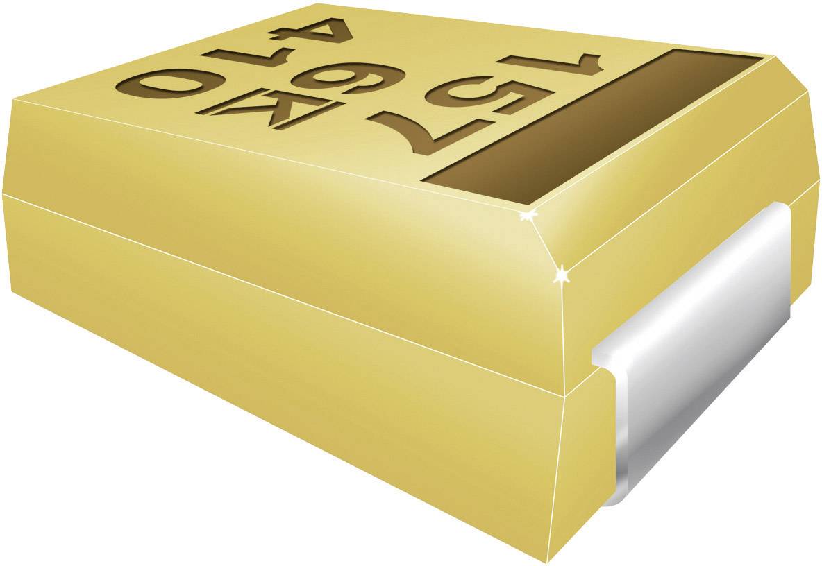 Kemet T491D107K016AT Condensatore al tantalio SMD 100 µF 16 V 10 % 1 pz.