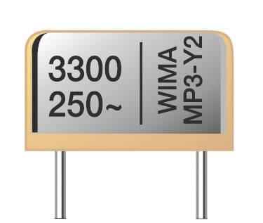 Wima MPY20W2100FC00MSSD-1000 MP3-Y2-støjfjernerkondensator med radial tråd 0.01 µF 250 V/AC 20 % 1000 stk Bulk