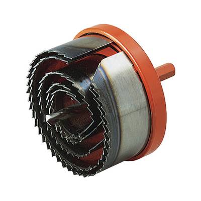 Sada dierových píl s červeným plášťom, uložená podľa veľkosti. Používa sa na vyrezávanie kruhových otvorov do materiálov ako drevo alebo kov.