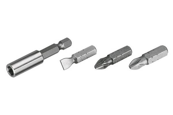 Wolfcraft  2445000 sada bitov, 12-dielna, plochý, krížový PH, krížový PZ, 1/4" (6,3 mm)