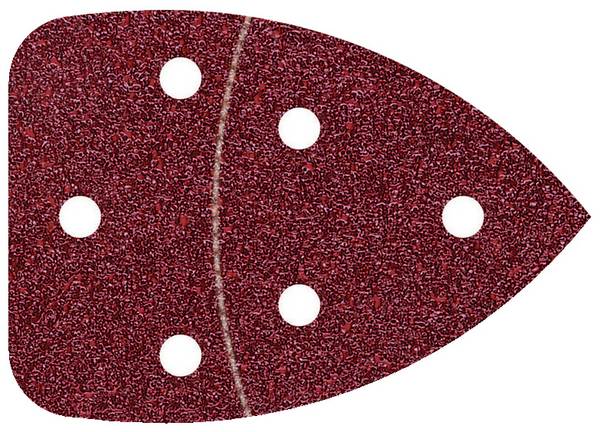 Wolfcraft  3137000 univerzálny brúsny papier na suchý zips, s otvormi Zrnitosť 80  (d x š) 139 mm x 98 mm 6 ks