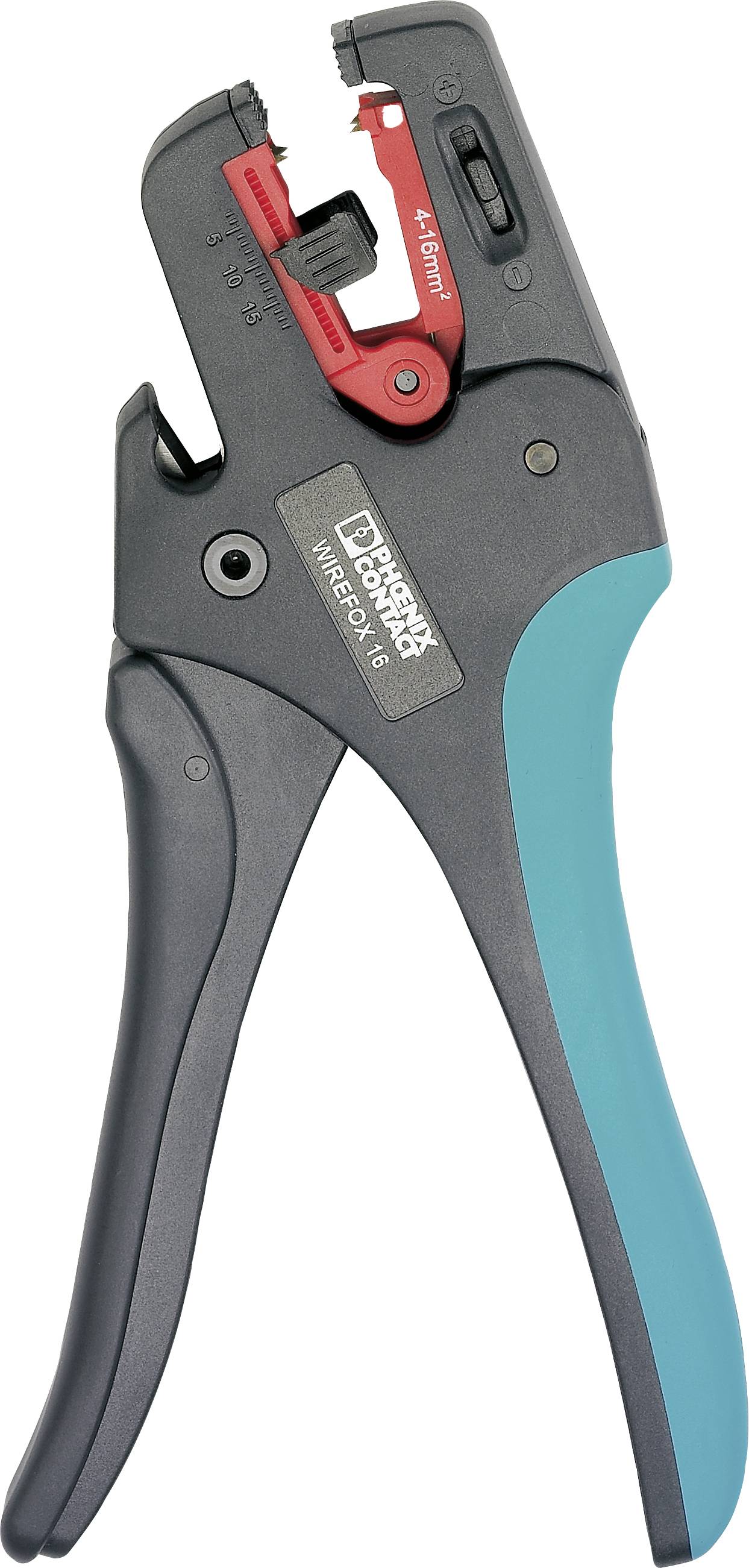 Phoenix Contact WIREFOX 16 1212155 Pinza spelacavi automatica 4 fino a 16 mm² 2.4 fino a 4.6 mm