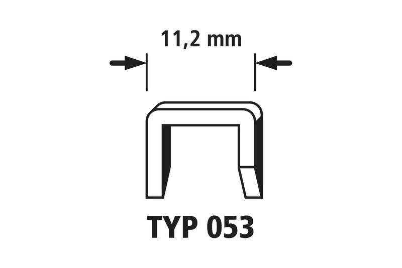 Obrázok ukazuje svorku typu 053 so šírkou 11,2 mm.