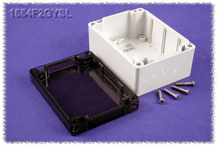 Hammond Electronics 1554F2GYSL univerzálne púzdro, (d x š x v) 120 x 90 x 60 mm, polykarbonát, 1 ks